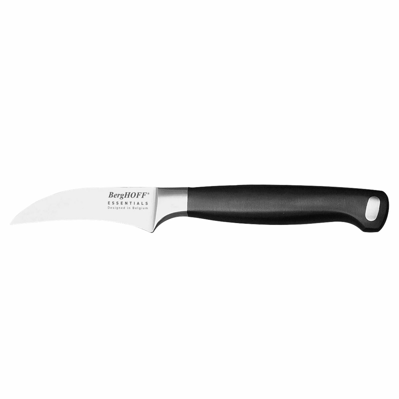 Нож BergHOFF 1399510, нержавеющая сталь, нескользящая рукоятка, 7 см, черный
