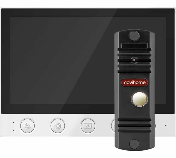 Комплект видеодомофона для дома, дачи, квартиры Novihome simple 7 kit: монитор и вызывная панель 4378