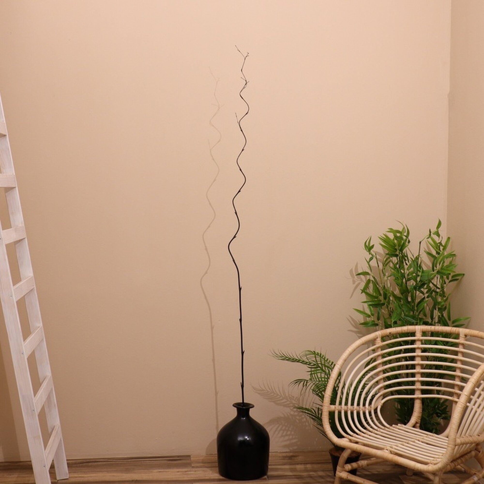 Интерьерный декор из бамбука 200 см тёмный