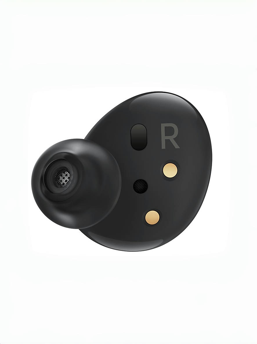 Правый наушник Samsung Galaxy buds 2 (R177) оливки черные с амбушррой среднегo pазмера "M"