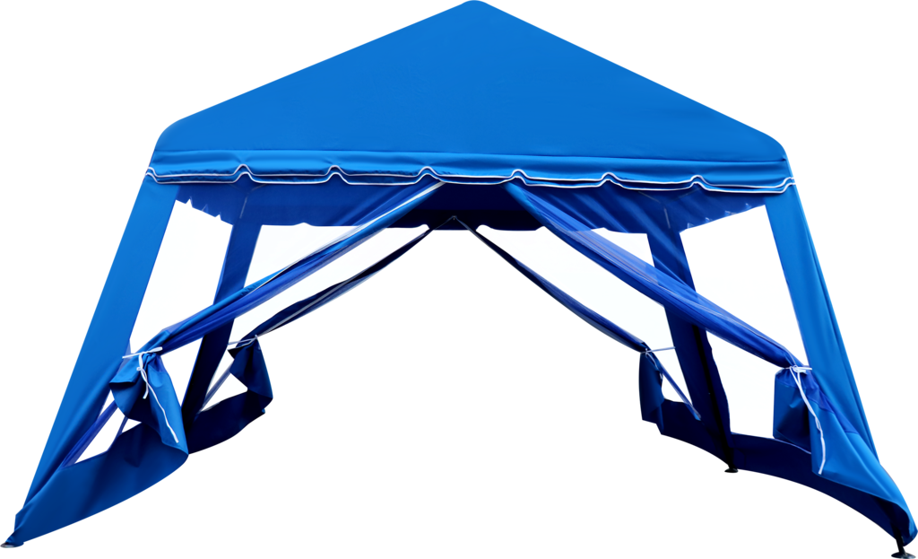 Садовый павильон GIARDINO CLUB, с антимоскитной сеткой, синий, 3x4 м