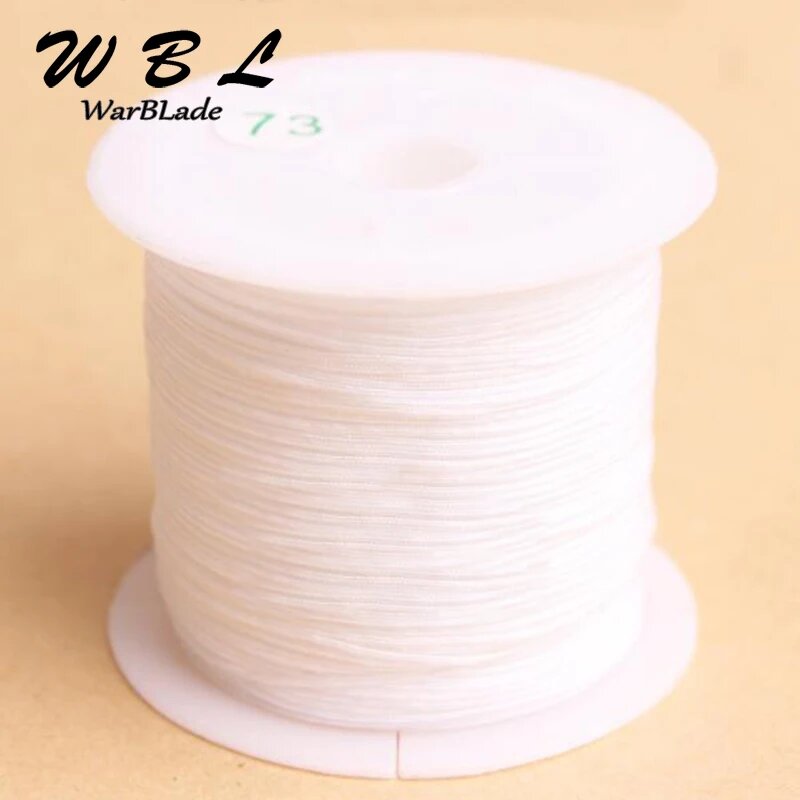Хлопковый шелковый шнур WarBLade 06 мм 27 м для плетения браслетов Белый