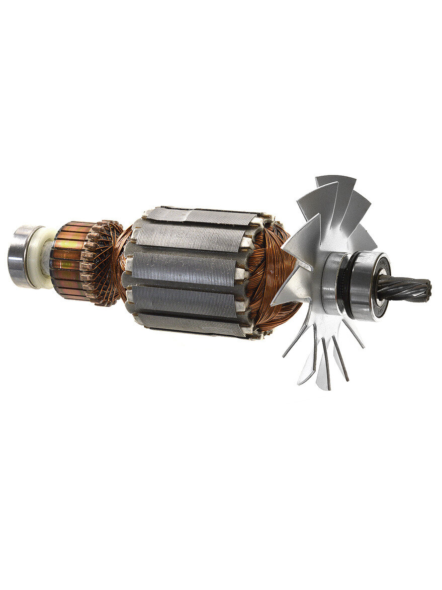 Ротор (Якорь) (L-144 мм, D-41 мм, 7 зубов, наклон влево) для дрели MAKITA 63004