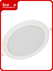 Светодиодная круглая панель IN HOME RLP-VC 18Вт 230В 4000К 1440Лм 185мм белая IP40 4690612023373