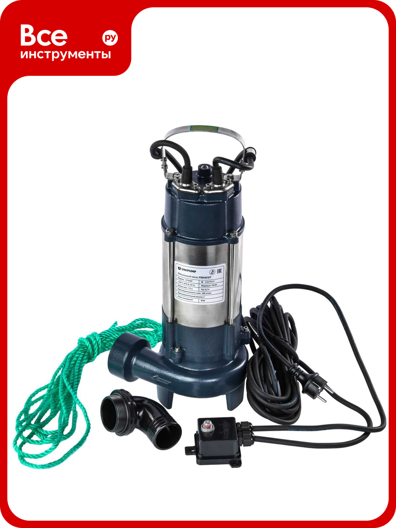 Фекальный насос UNIPUMP FEKACUT V750DF