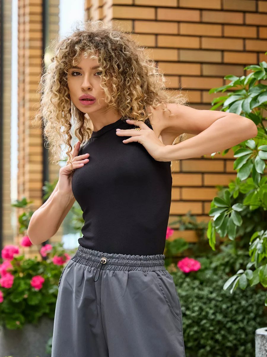 Майка Майки, 1 шт., размер M, черный/без звука — фото 1