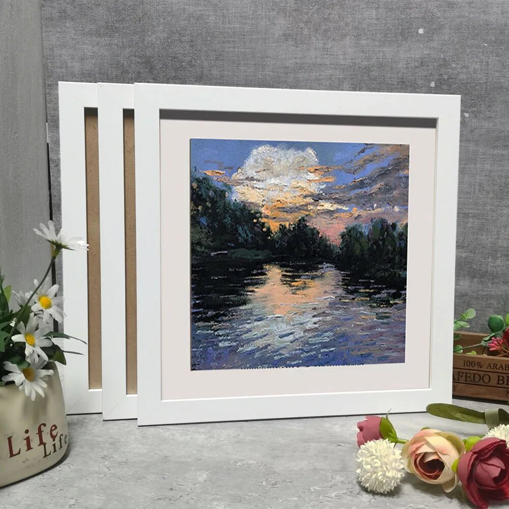 Деревянные фоторамки VCC 20х20 25х25 см 25X25cm 3pcs wood color Frame