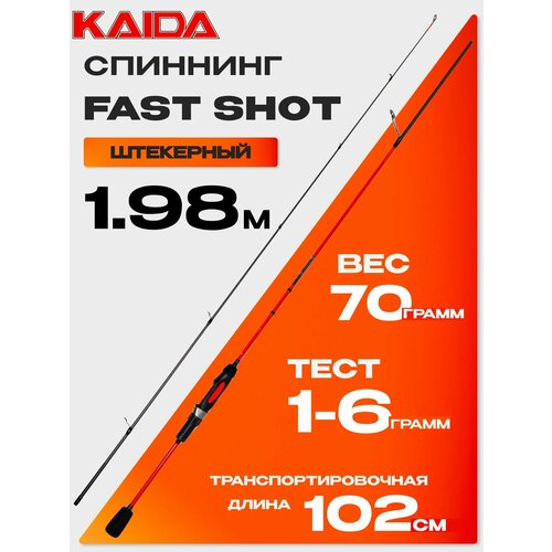 Спиннинг KAIDA FAST SHOT 780 (1.98м, 1-6гр)