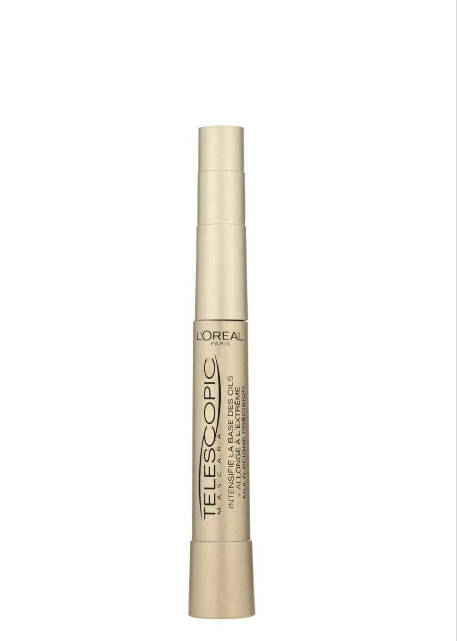 Тушь для ресниц Telescopic(gold), черная, водостойкая, удлиняющая, подкручивающая