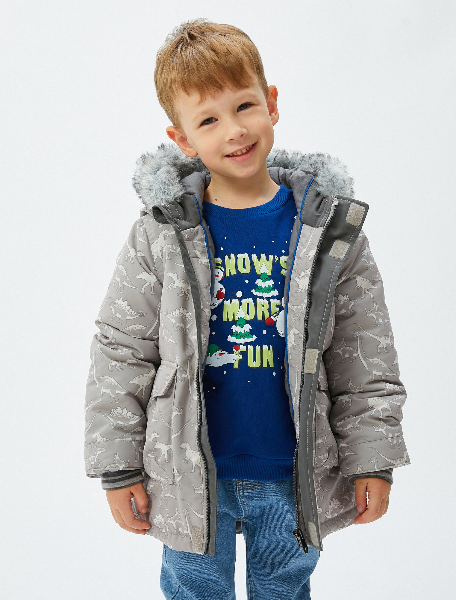 Куртка KOTON размер 6-9 месяцев бежевый