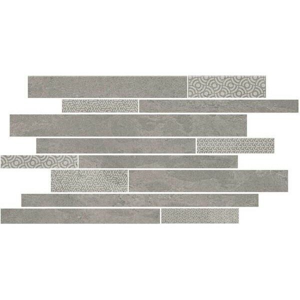 Декор керамический Kerama Marazzi SBM010/SG458420 Ламелла серый мозаичный 50.2x25x0.85 см (цена за 1 штуку)