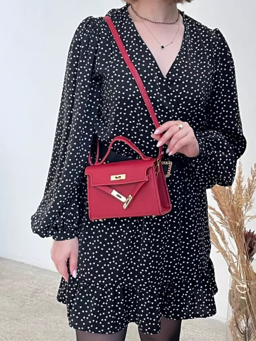 Сумка  Мини-сумка Hermes Kelly Style, красный