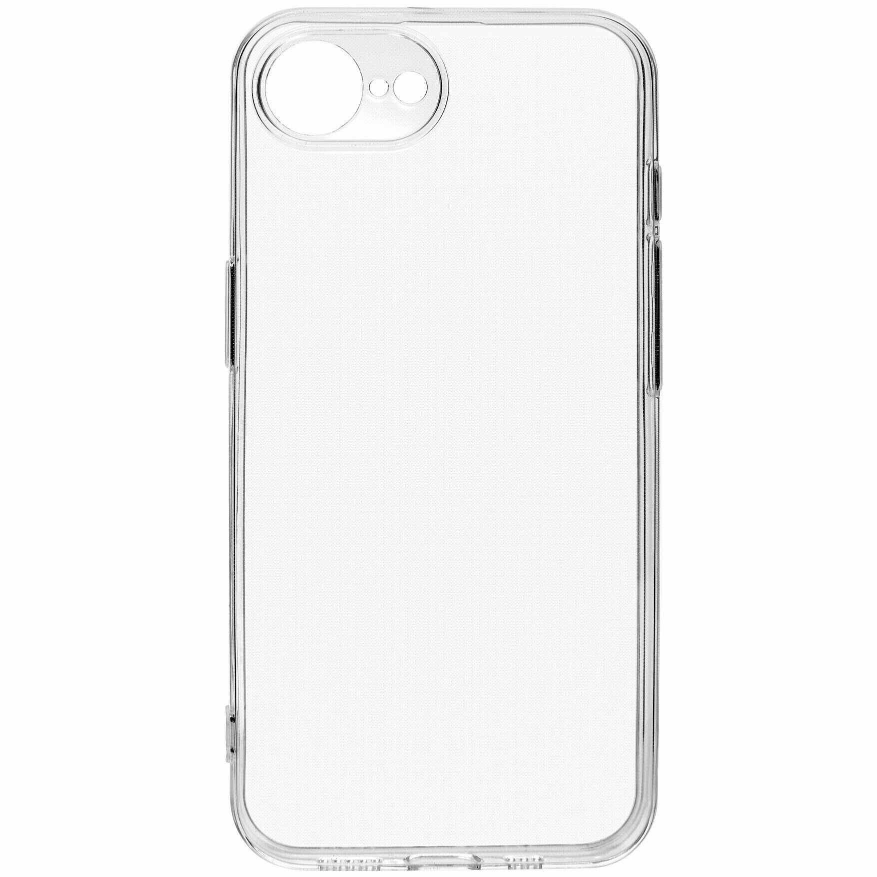 Чехол для Apple iPhone 16E (Эпл Айфон 16Е) с защитой камеры, прозрачный — фото 1
