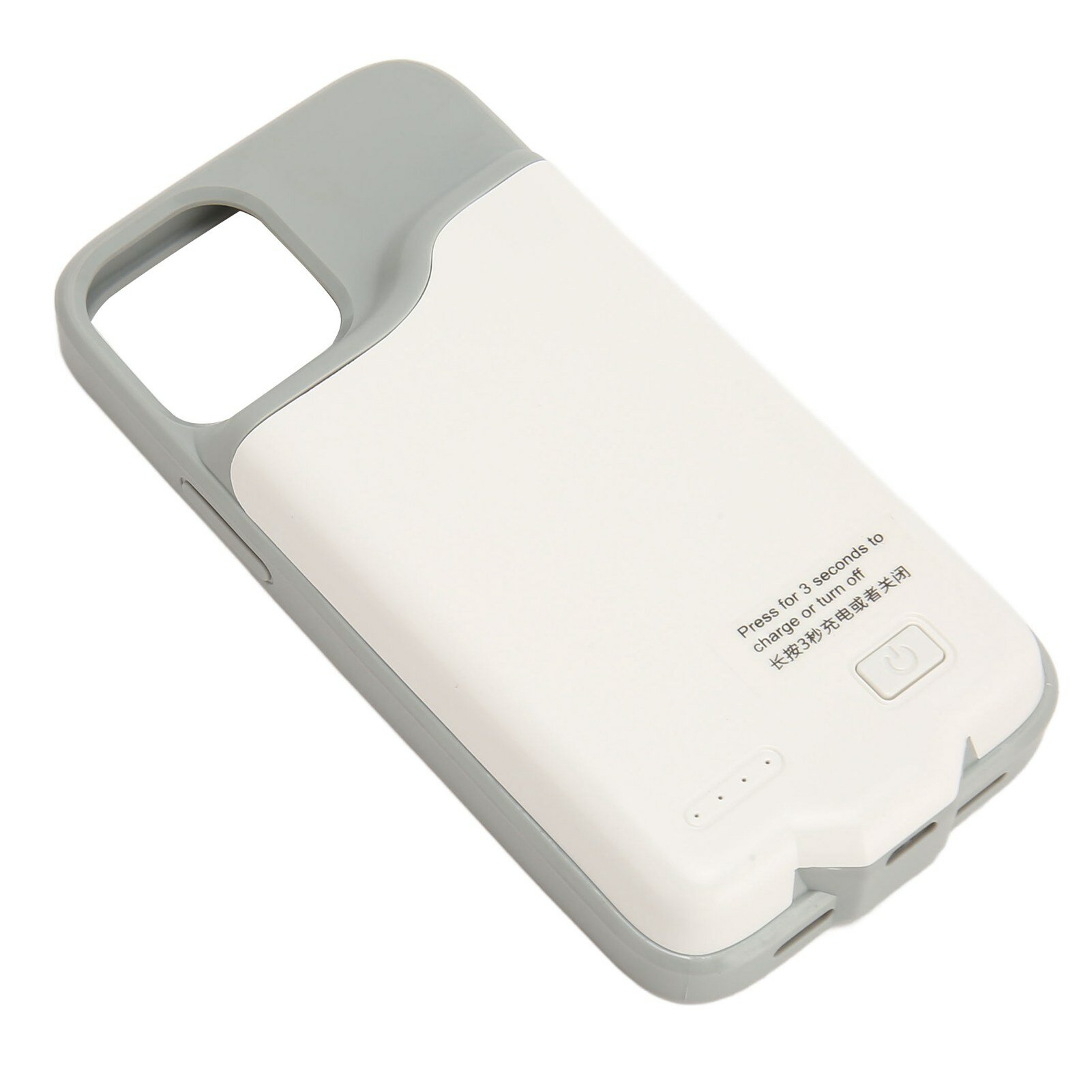 Чехол-батарея для iPhone 12 Mini с аккумулятором 5200 мАч ультратонкий силиконовый защитный чехол для путешествий белый