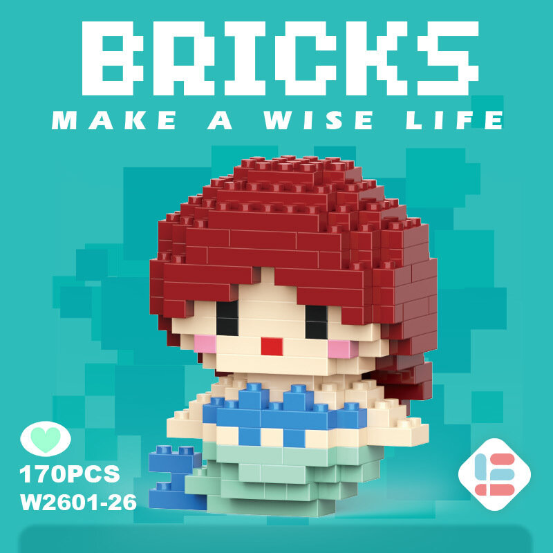 Конструктор LEGO BRICKS "Герои принцесс Disney", 42 миниблока, 170 деталей