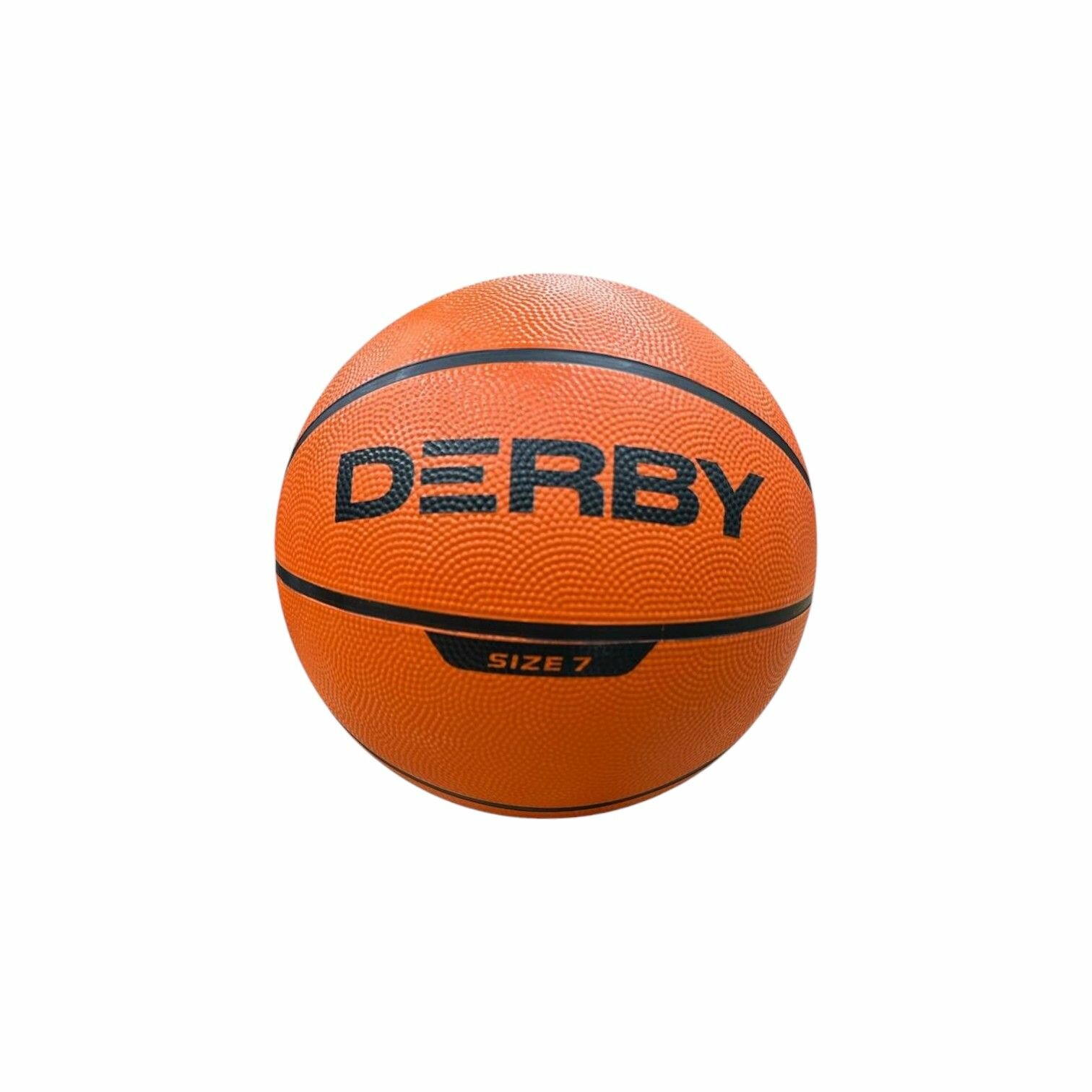 Мяч баскетбольный Derby размер 7 оранжевый клееный для улицы и зала