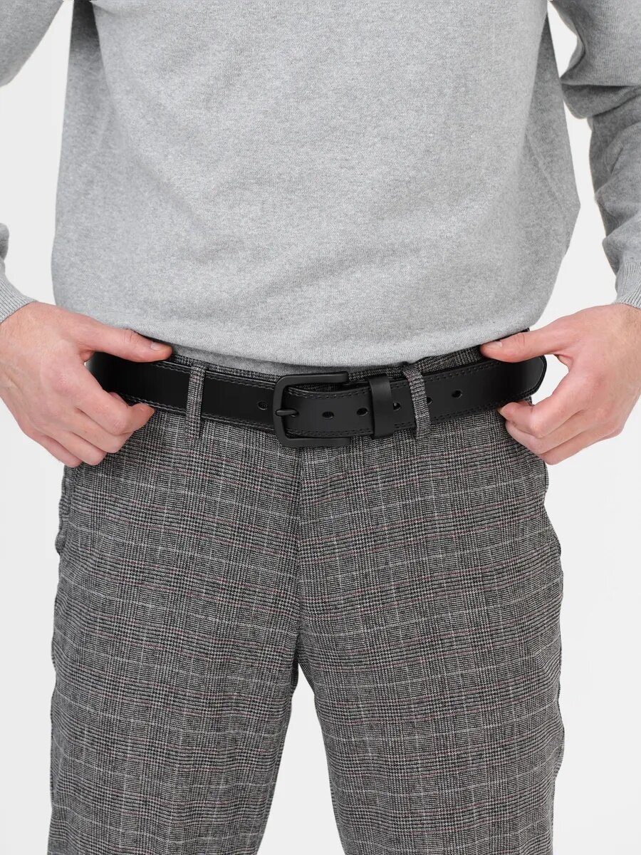 Ремень FAUSTINI для мужчин и женщин, размер 120, черный — фото 1