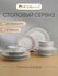 Набор посуды столовой на 6 персон фарфоровый тарелки 24 шт. Carmi...