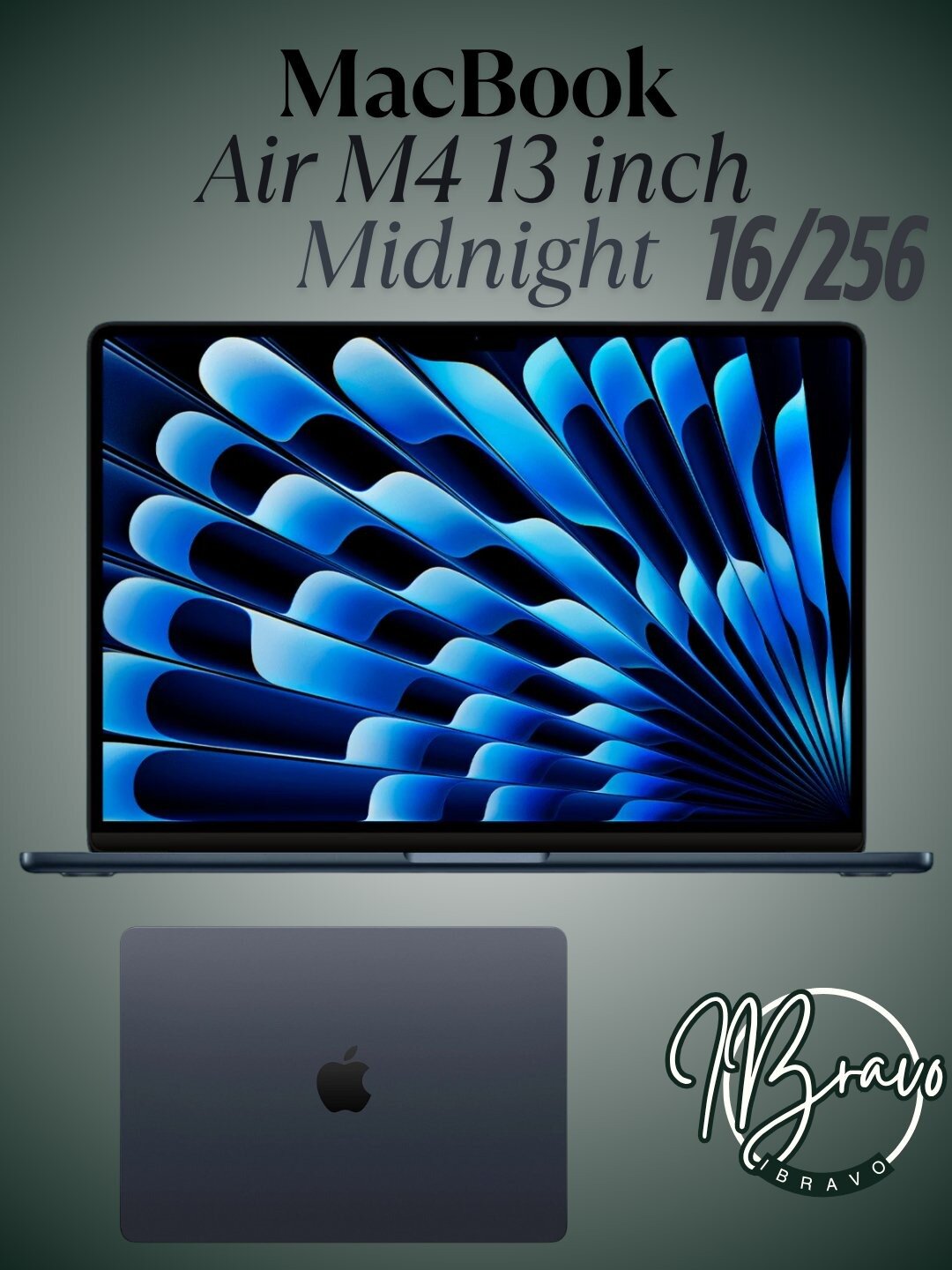 Ноутбук Apple MacBook Air, 13", M4, 16GB/256GB, чип Apple M4