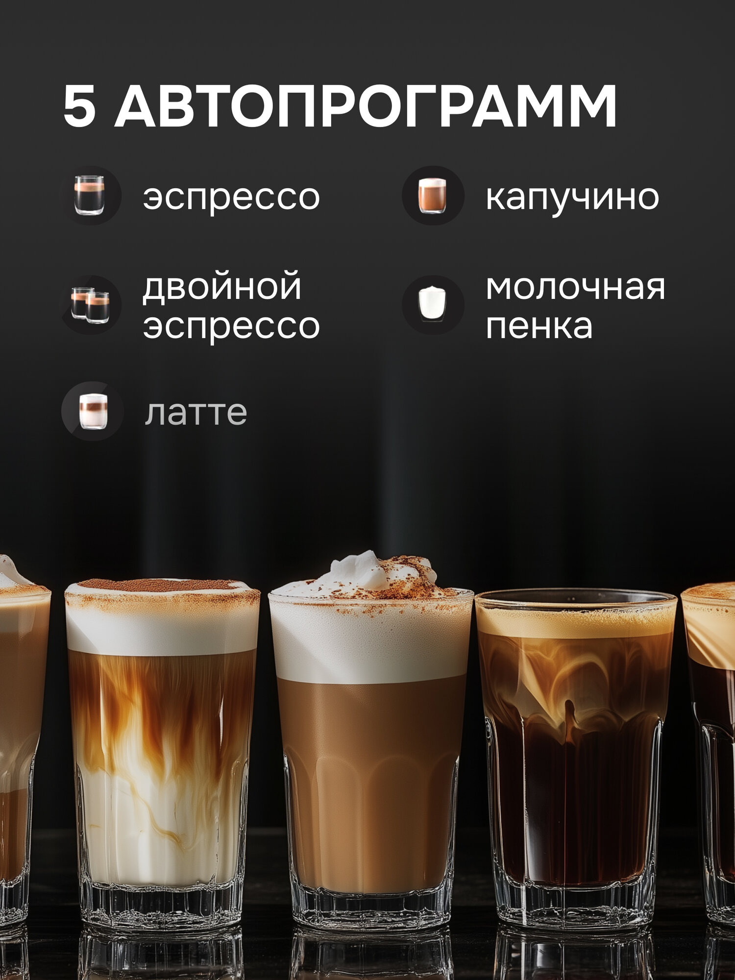 Кофеварка Zigmund & Shtain ZCM-889, рожкового типа, 1500 Вт, черный — фото 1