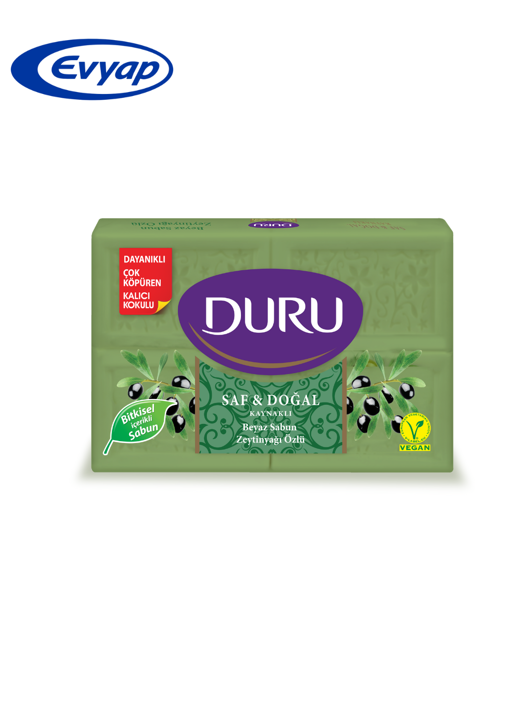 Туалетное мыло DURU Pure&Natural Olive Oil, 150 гр*4