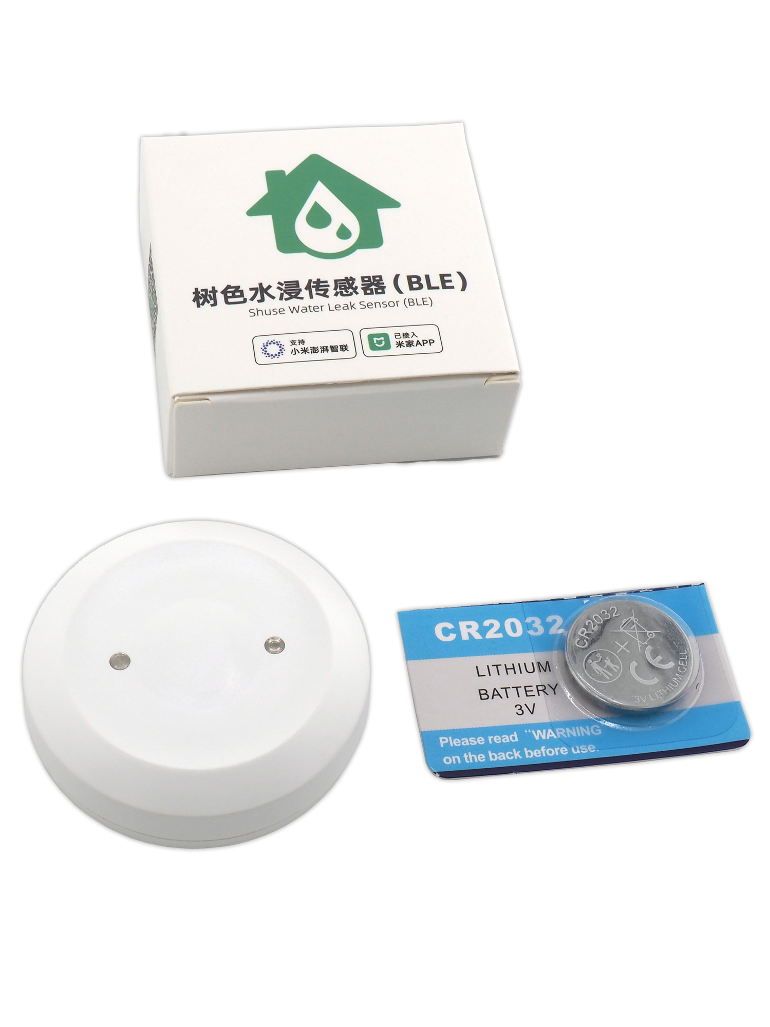 Компактные размеры датчика Xiaomi в руке - сравнение с монетой