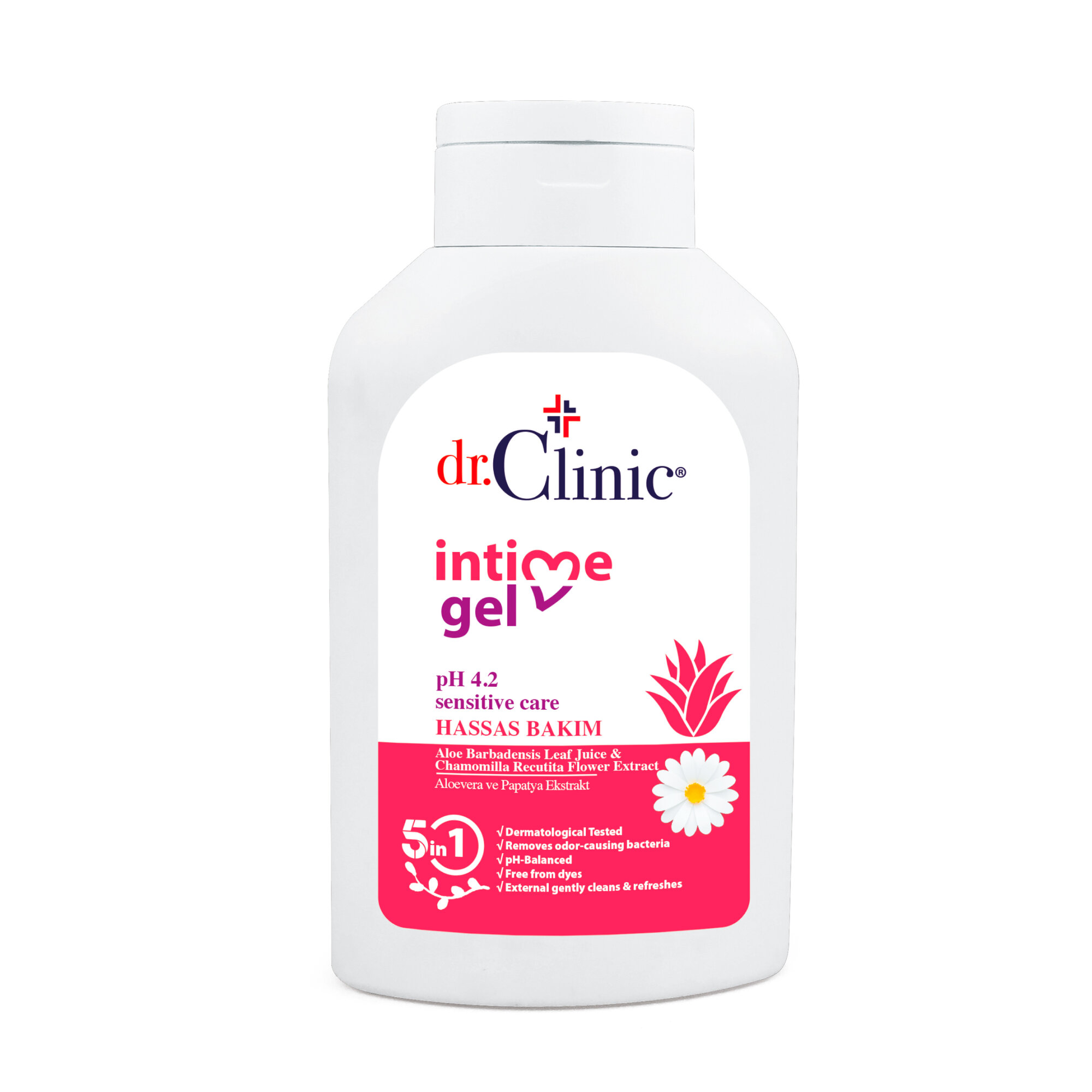 Dr.Clinic Интимный гель c Алое вера и Ромашка – 300 мл – Pink
