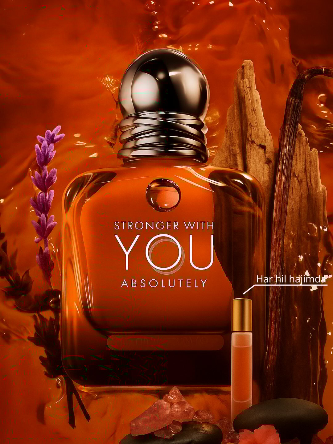 Stronger With You духи, парфюмерная вода для мужчин и женщин, Stronger With You Giorgio Armani, 3 мл