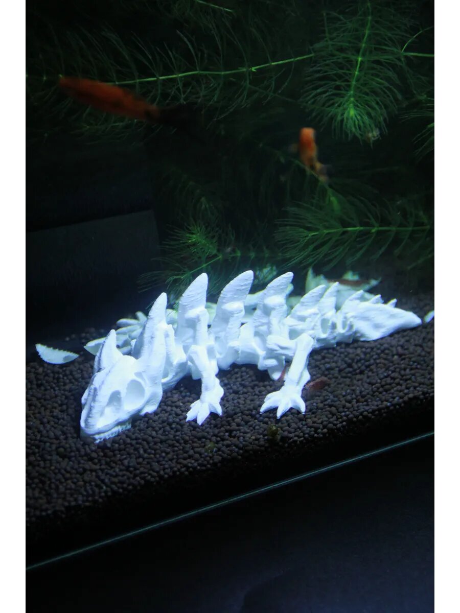 Декорация для аквариума и террариума "Скелет Дракона"