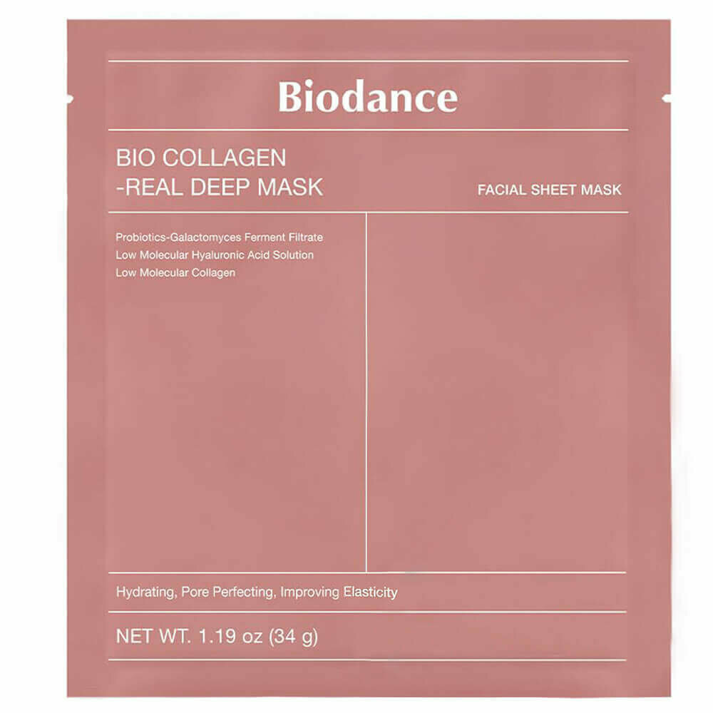 Ночная гидрогелевая маска с коллагеном для эластичности кожи Biodance Bio-Collagen Real Deep Mask 1 шт