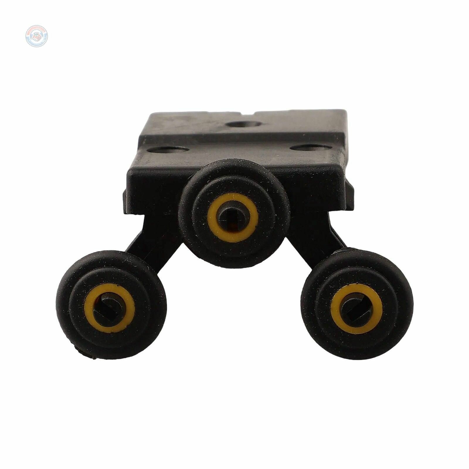 Комплект направляющих роликов для раздвижной деревянной двери боковой шкив с нейлоновым сердечником плавный ход простая установка черный