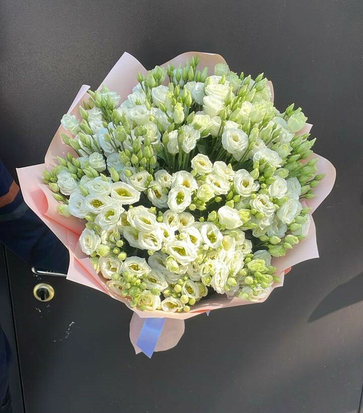 29 Эустом (Лизиантусов)Монобукет Fragrant Flowers Белый Высота 60 см