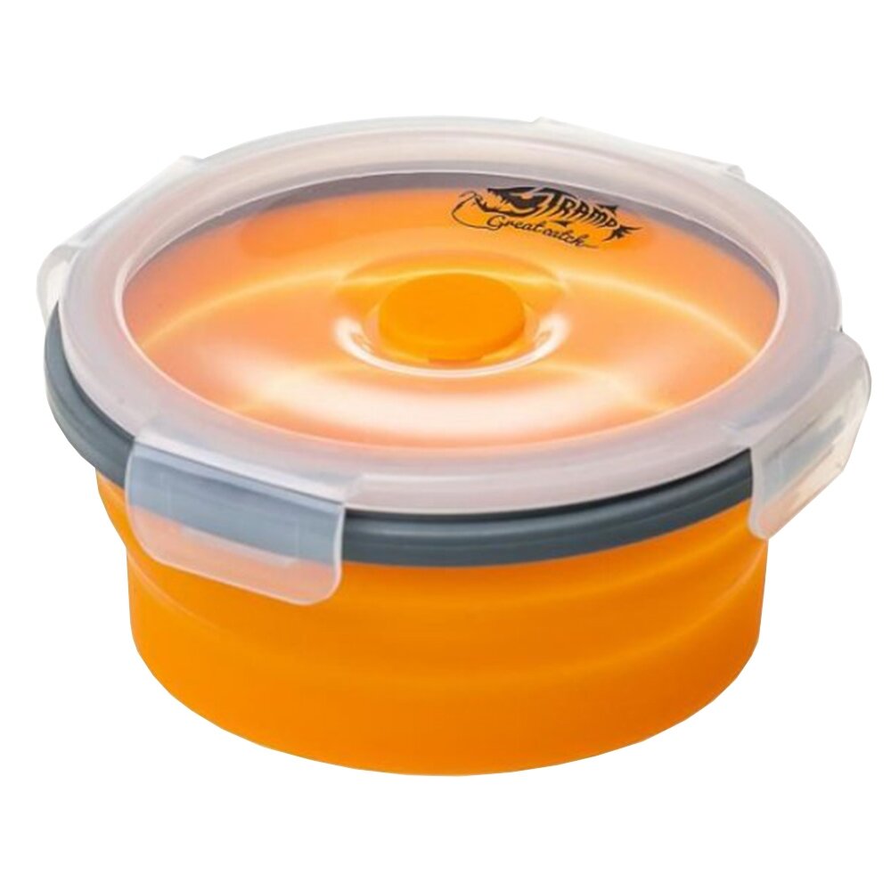 Tramp Контейнер складной с крышкой-защелкой 550 мл TRC-088 оранжевый