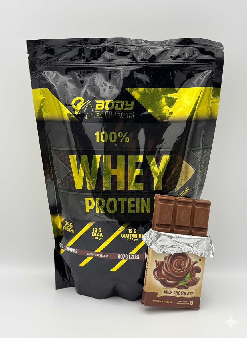 Body Bulder 100 Whey Protain вкус Millk Chocalate 907 g , Бодй Булдер Вхей Протаин