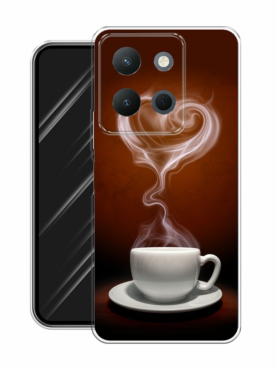 Чехол на Vivo Y36 4G / Виво Y36 4G с принтом "Кофейная любовь" — фото 1