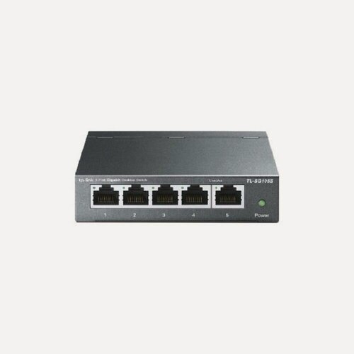 Изображение товара Коммутатор TP-Link TL-SG105S гигабитный неуправляемый, 5xRJ45 1Гбит/с, с поддержкой автосогласования и авто-MDI/MDIX