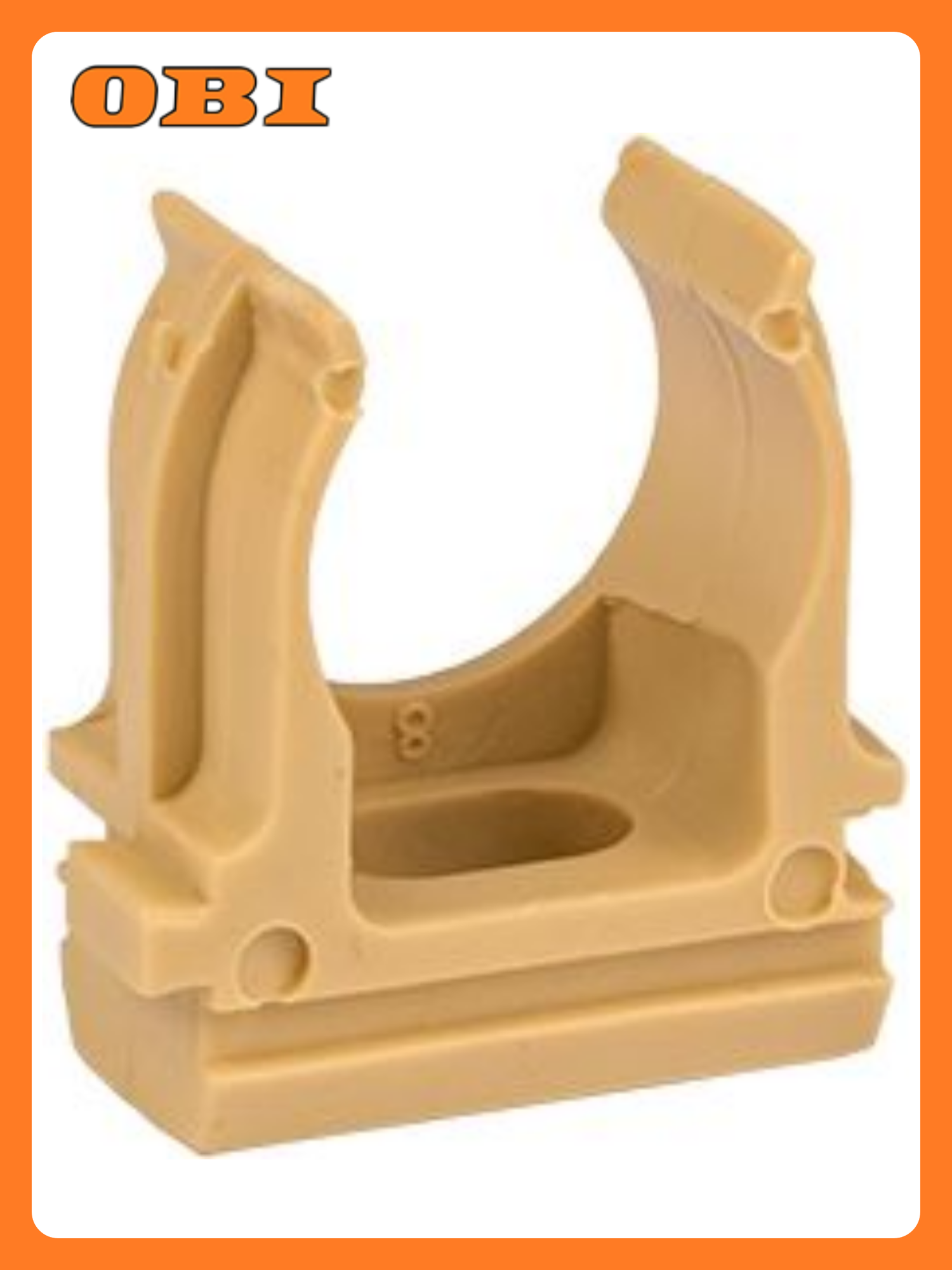 Крепеж-клипса d25 мм (10 шт) светлое дерево EKF-Plast