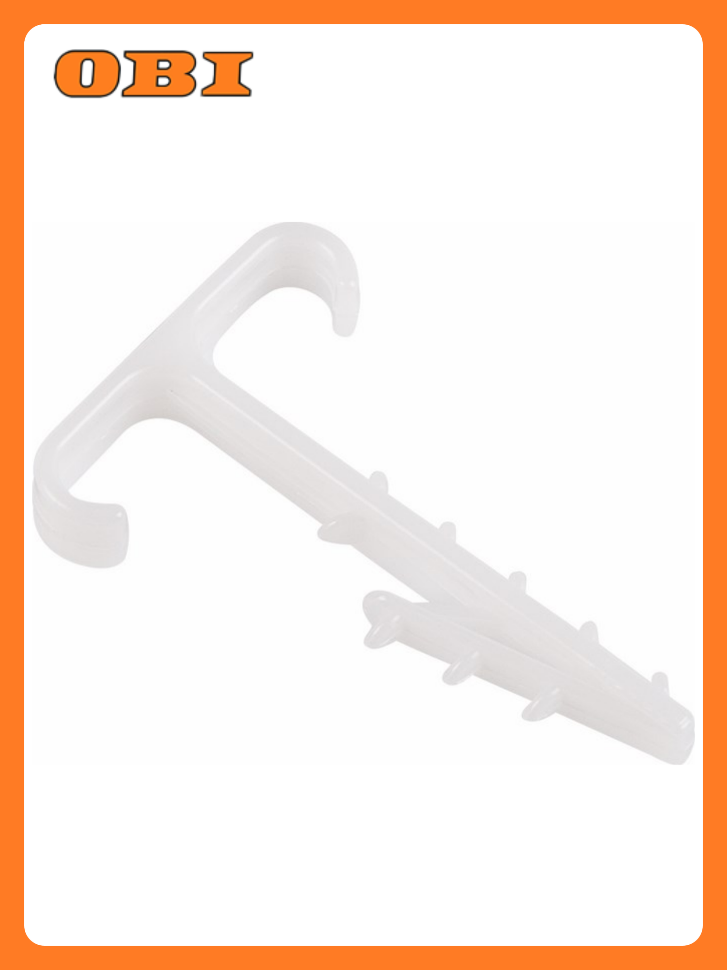 Дюбель-хомут Т-образный для двух кабелей 2х12мм белый (100 шт/уп) REXANT