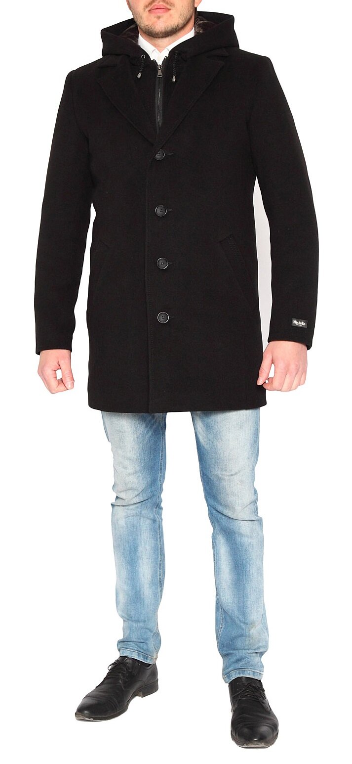 Пальто MISTEKS design размер 46-182 черный