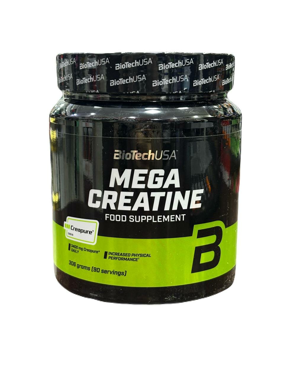 Креатин BioTech USA Mega Creatine, чистый, моногидрат, 306 г, 90 порций