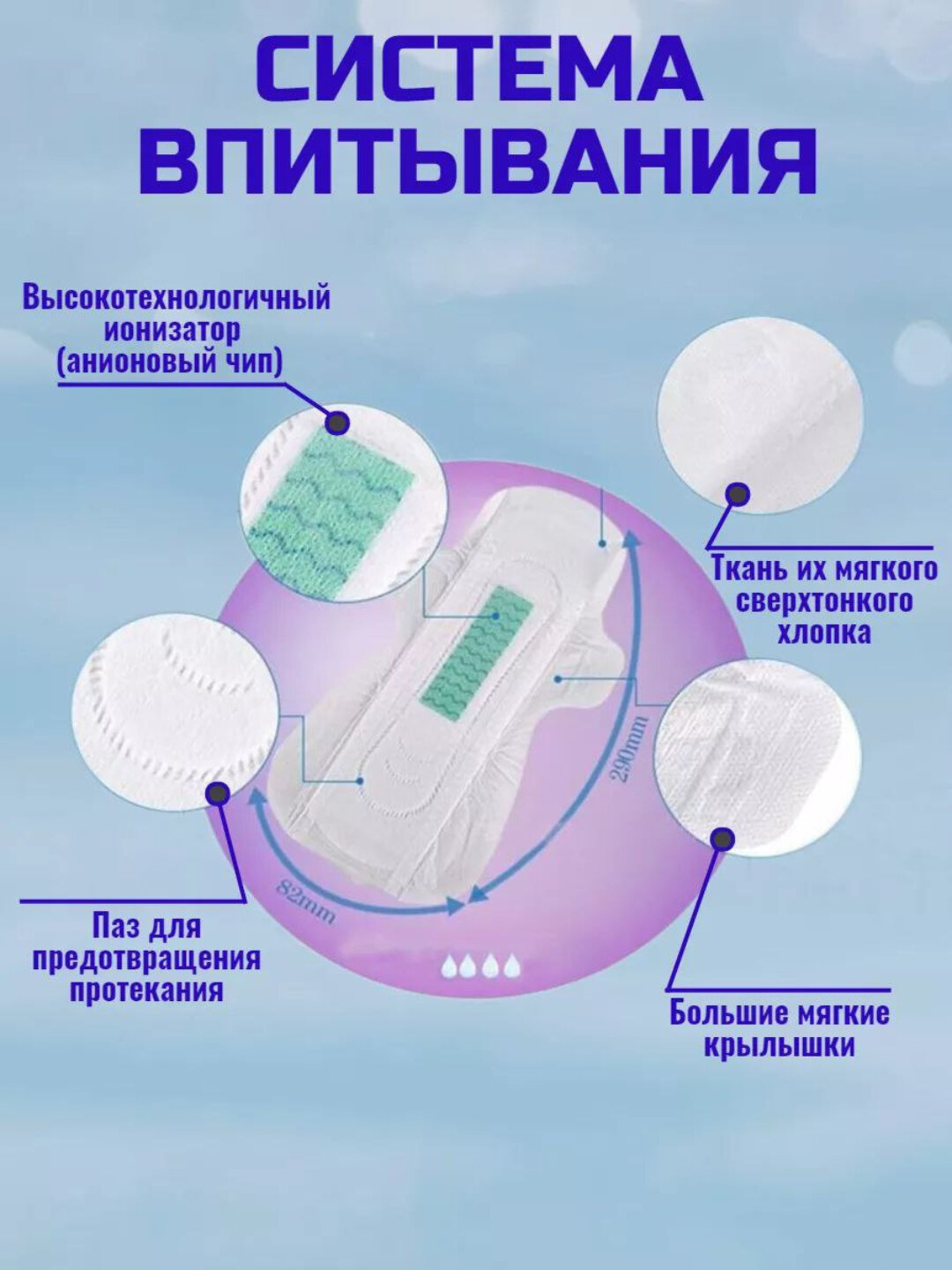 Прокладки гигиенические "Greenleaf", для женщин, без ароматизаторов — фото 1