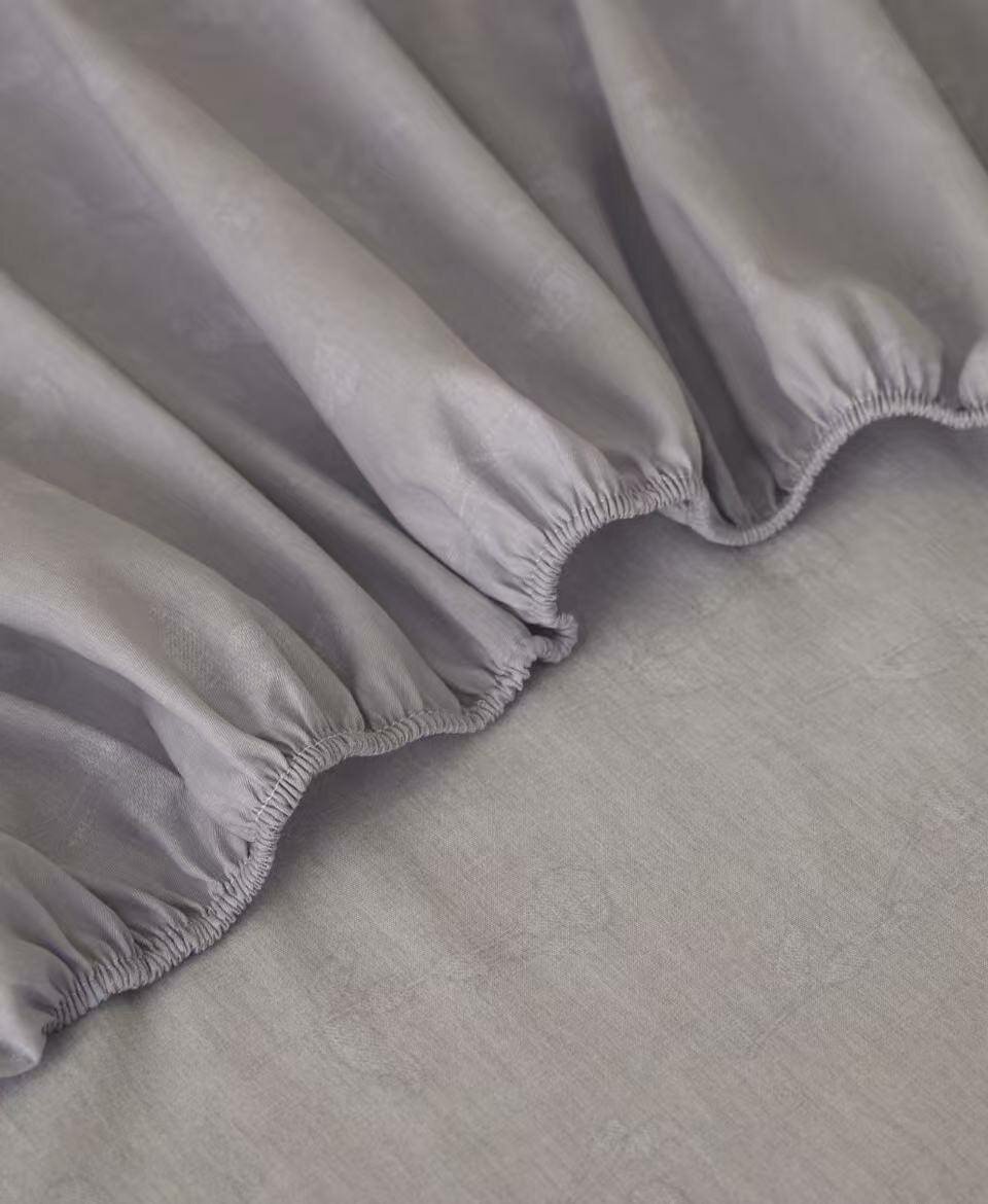 Постельное белье с одеялом евро с простыней на резике, хлопок 100% Сатин Mency Men-5B — фото 1