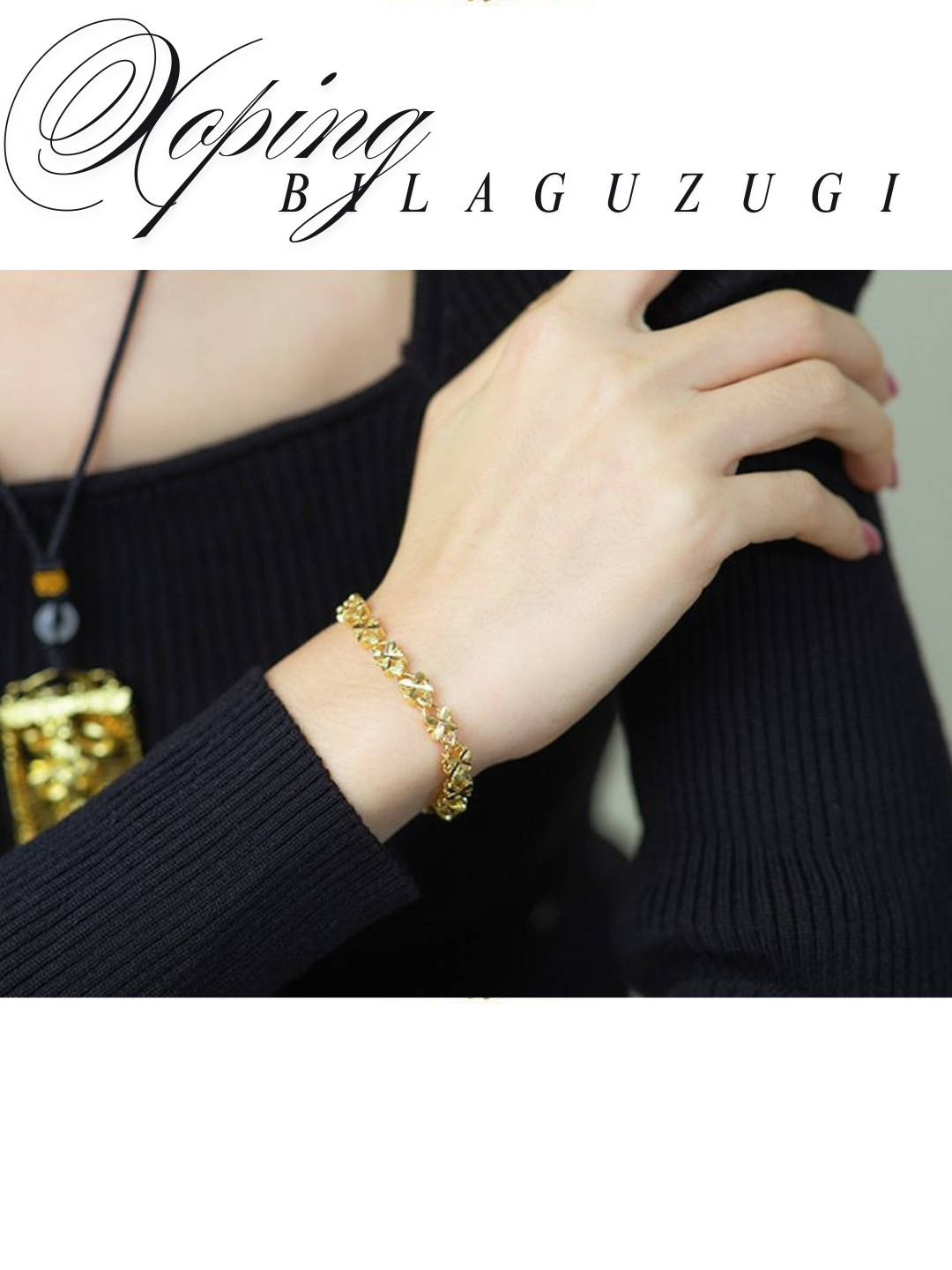 Браслет-нить, циркон, 1 шт., размер 19 см, размер one size, диаметр 19 см, yellow — фото 1