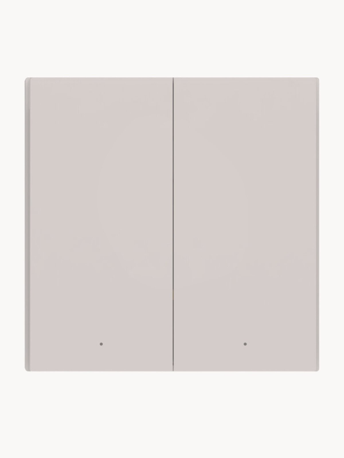 Умный выключатель двухклавишный без нейтрали Aqara H1 WS-EUK02_tp, тауп