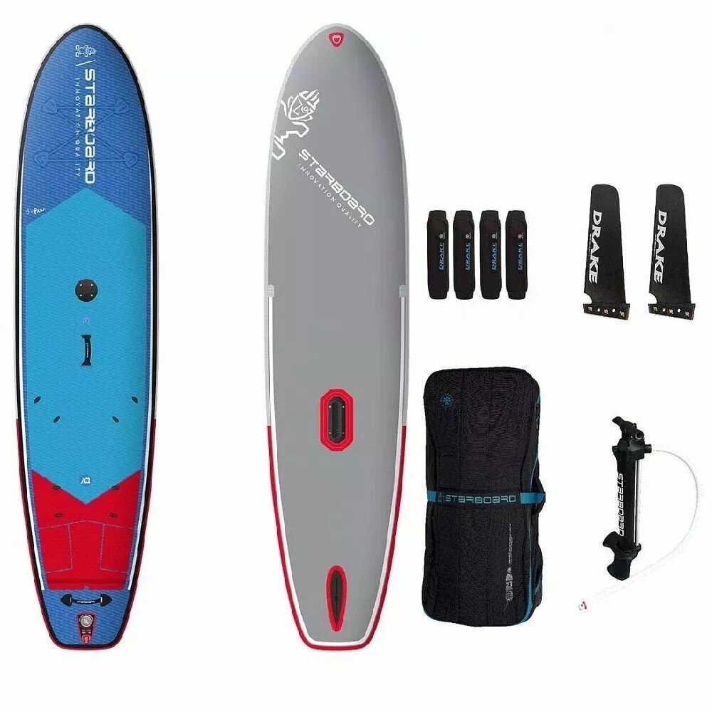 Сапборд Starboard iGO Deluxe Sc 11.2х31+х6 S24 (340x79x15 см) надувной для виндсерфинга двухслойный / Сап борд supboard sup board доска