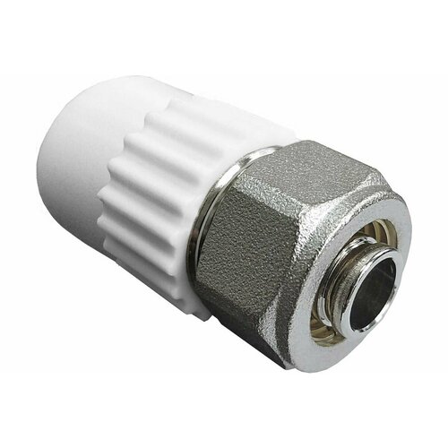фото Valfex комбинированная муфта для соединения ppr-pex труб 20x16 (200/20) () белая к 11142020