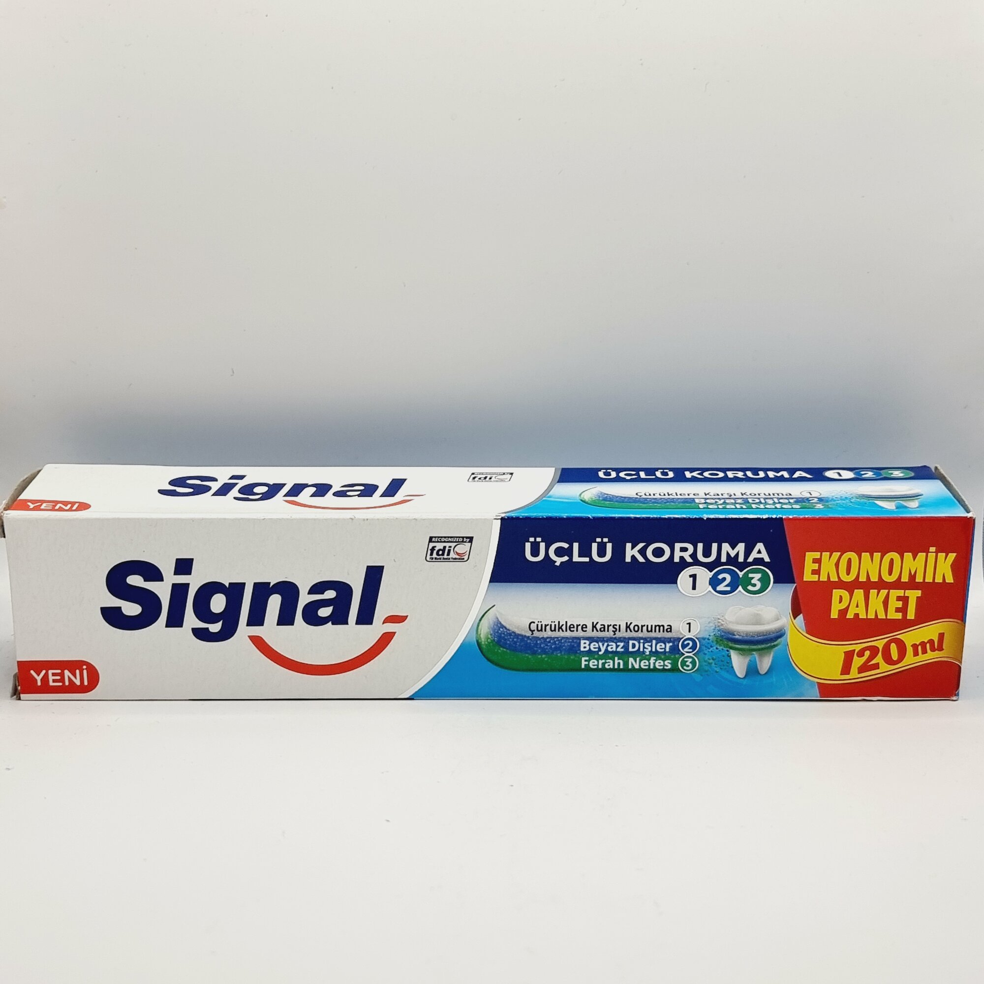 Signal Зубная паста Тройная защита Еkonomik-Рaket 120 мл (Египет)