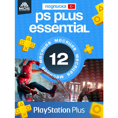 Playstation Plus Essential - 12 Месяцев Турция 6590₽
