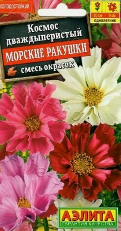 Изображение товара Космея Морские ракушки ( 3 упаковки ) , смесь окрасок
