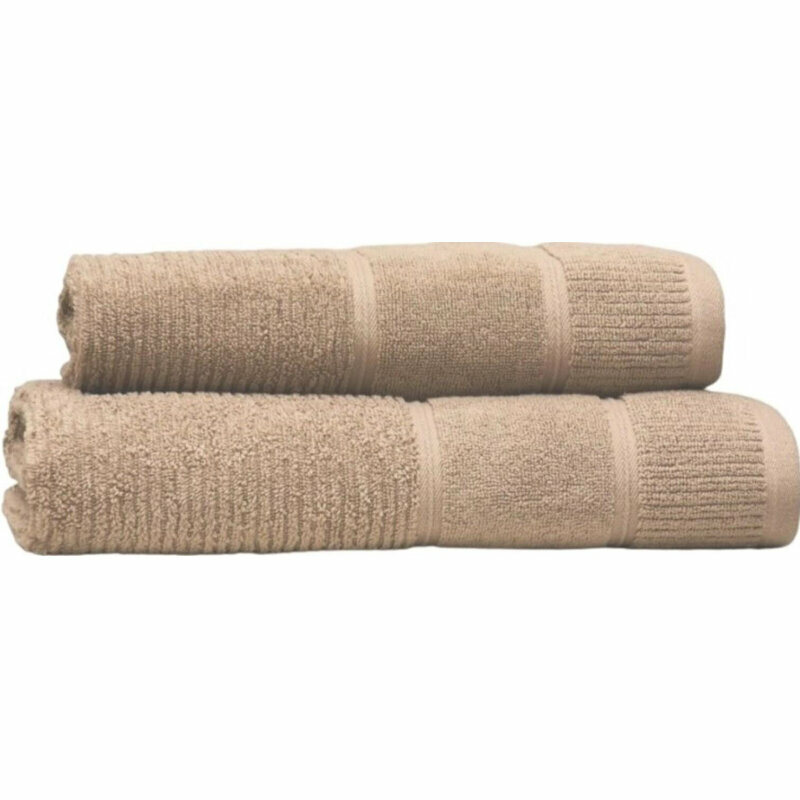 Набор полотенец махровых TAC DORA 50х90,70х140 550 г/м2 COFFEE, кофе, 2151690